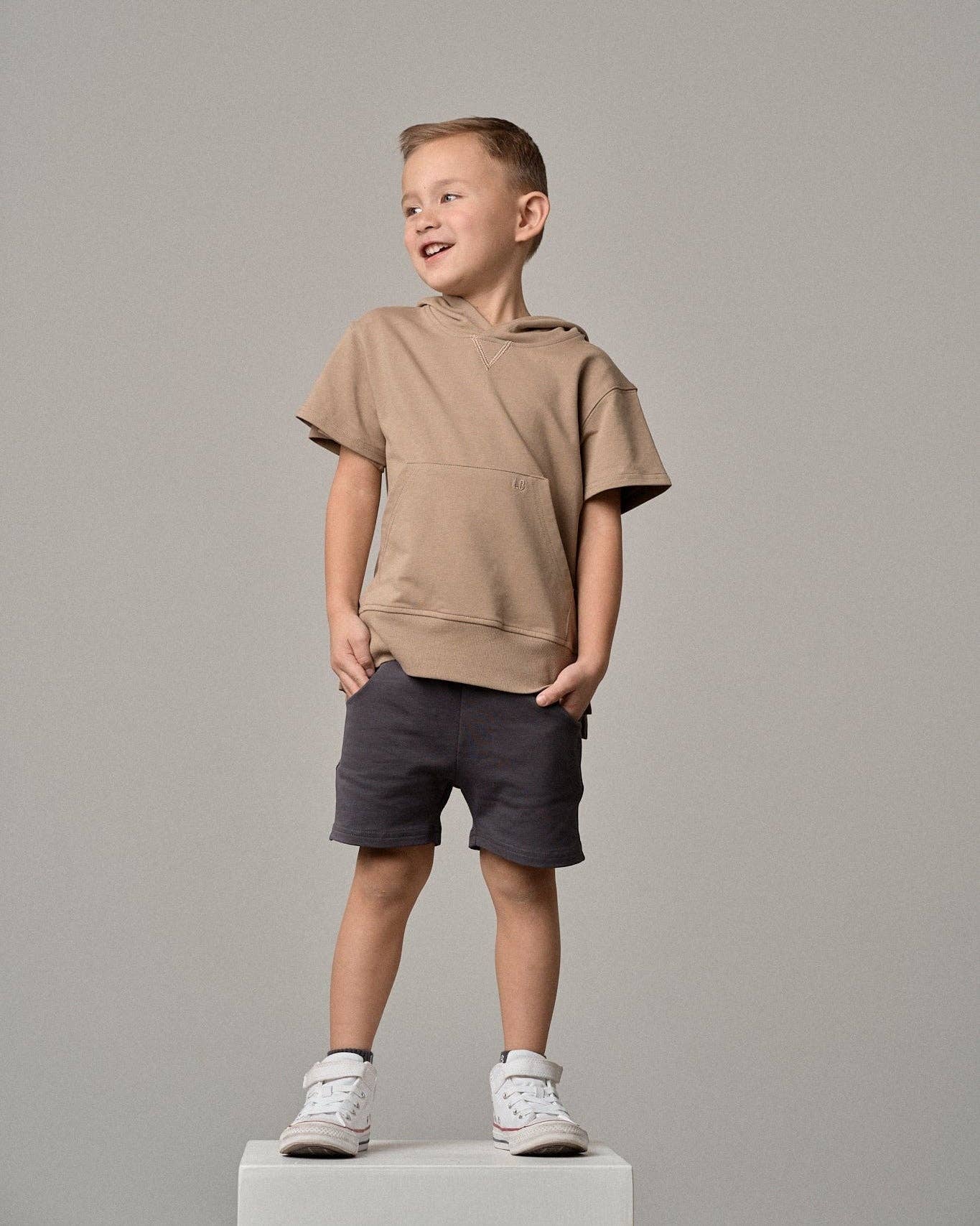 Harem Short - Iron: 18-24M