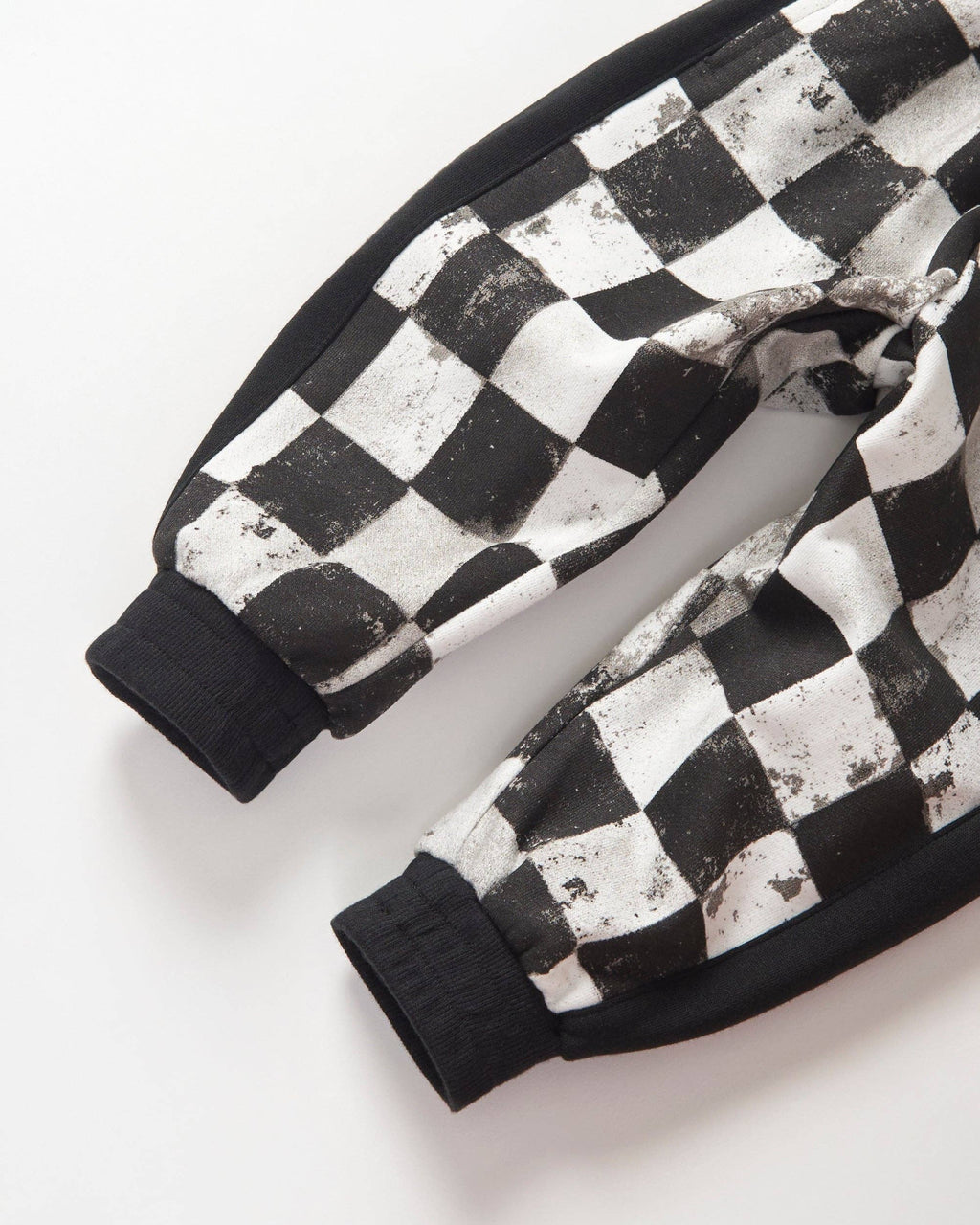 Checkered Sweatpant - Black: 12-18M