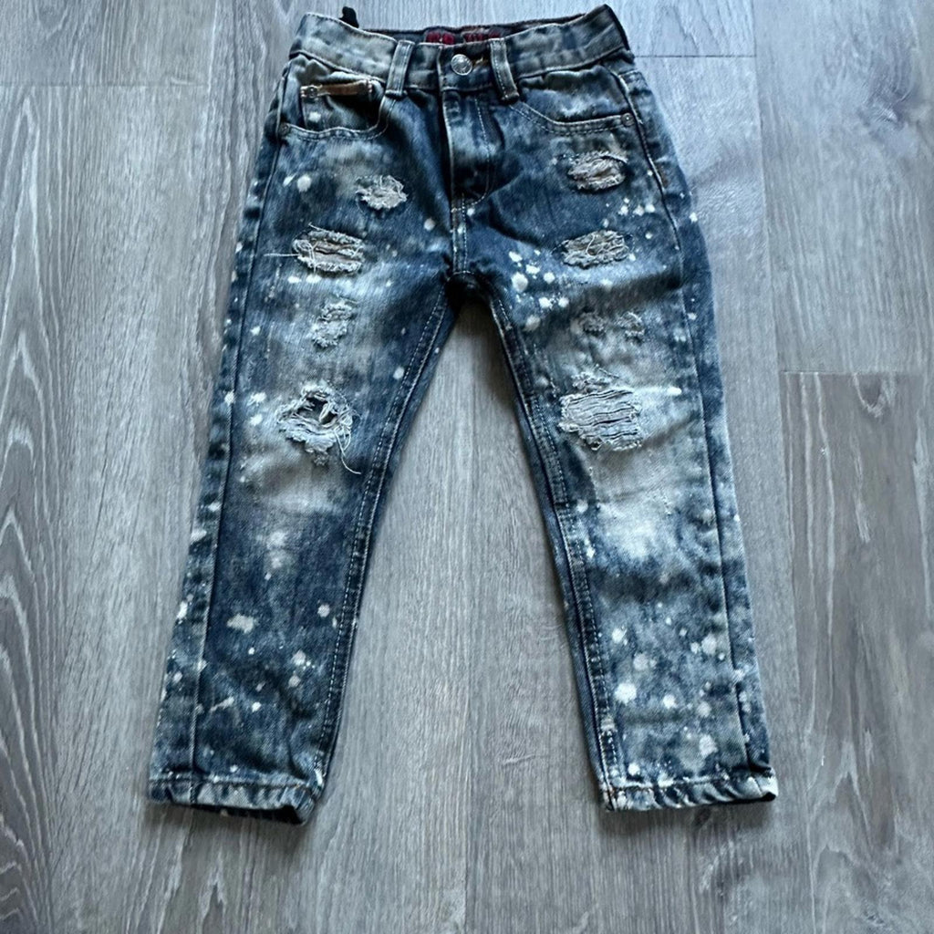 GS - 115 distressed Bleached jeans Size 4T