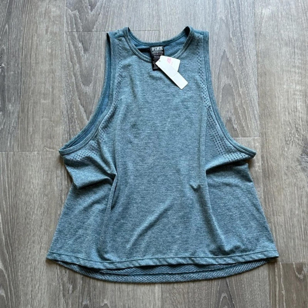 Victoria's Secret PINK Seamless Racerback Perforated Tank Size Small NWT