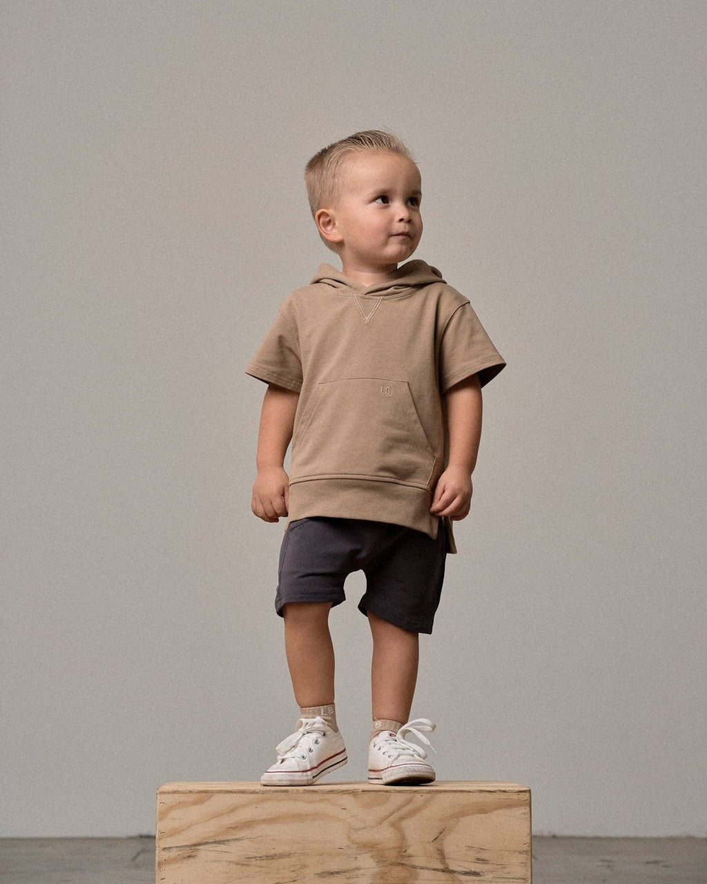 Harem Short - Iron: 18-24M