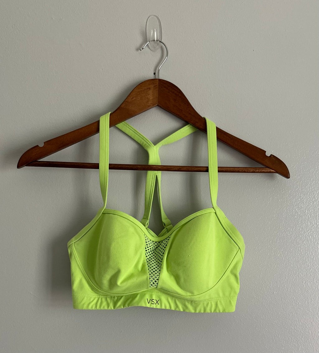 Victoria’s Secret VSX Neon Yellow sport bra 36B