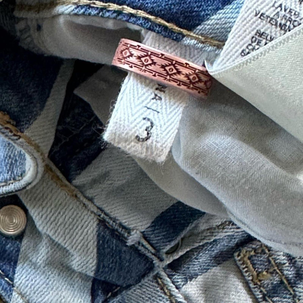 Zumiez Empyre Jenna Indigo Stripe Jean Shorts Size 3