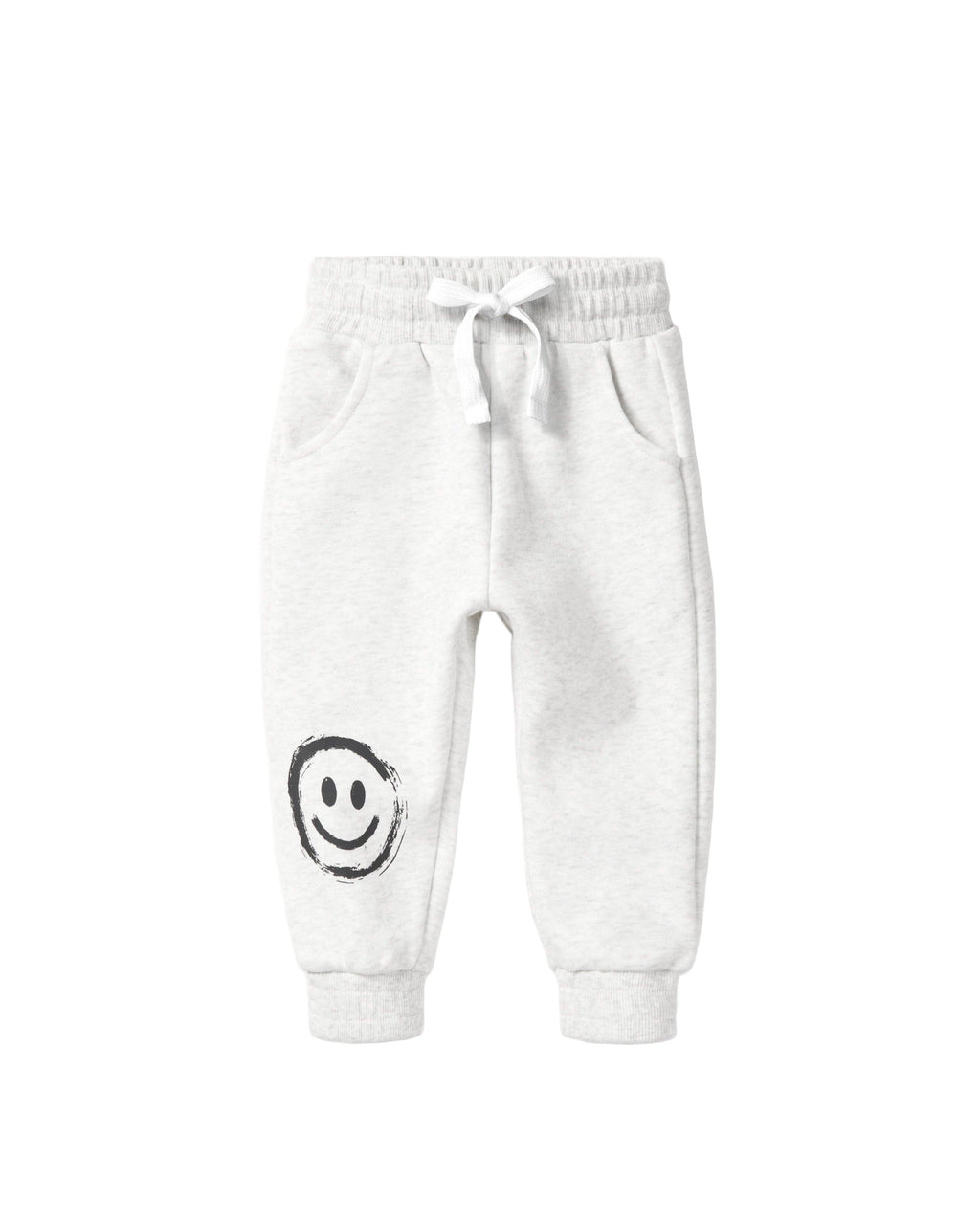 Happy Day Elevated Sweatpant - Light Heather Grey: 12-18M