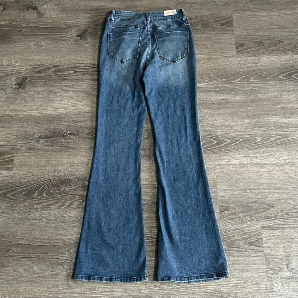 High Rise Flare Button Fly Jeans Size 1 / 24 NWT