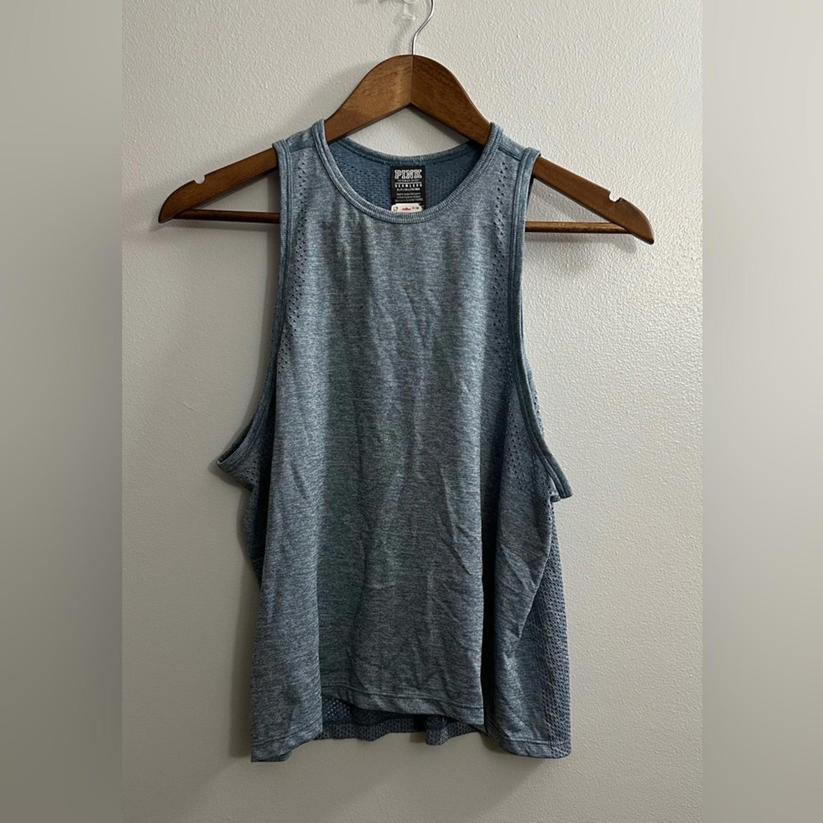 Victoria's Secret PINK Seamless Racerback Perforated Tank Size Small NWT