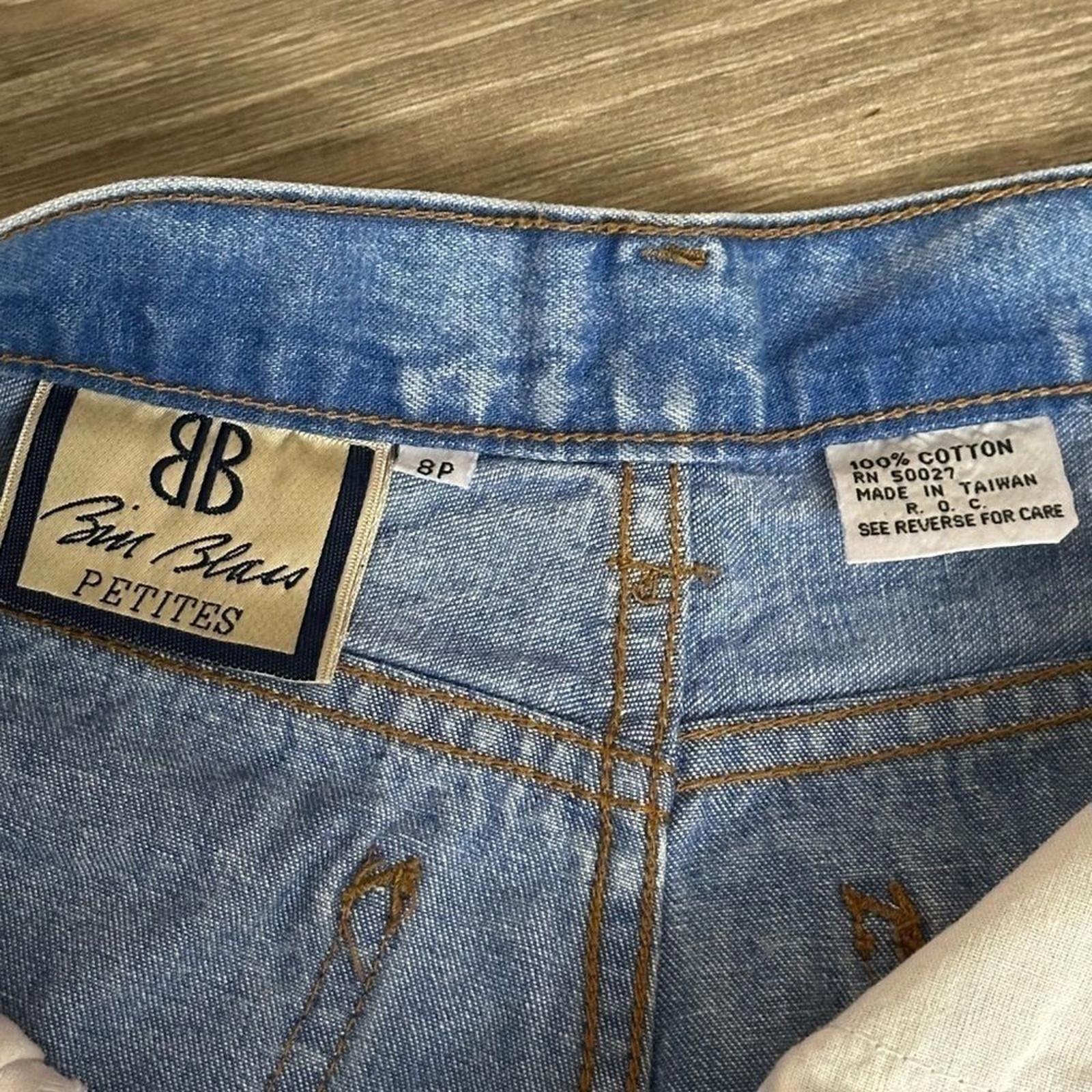 BILL BLASS Petites RARE Tapered Leg High Waist High Rise Vintage Jeans Size 8P