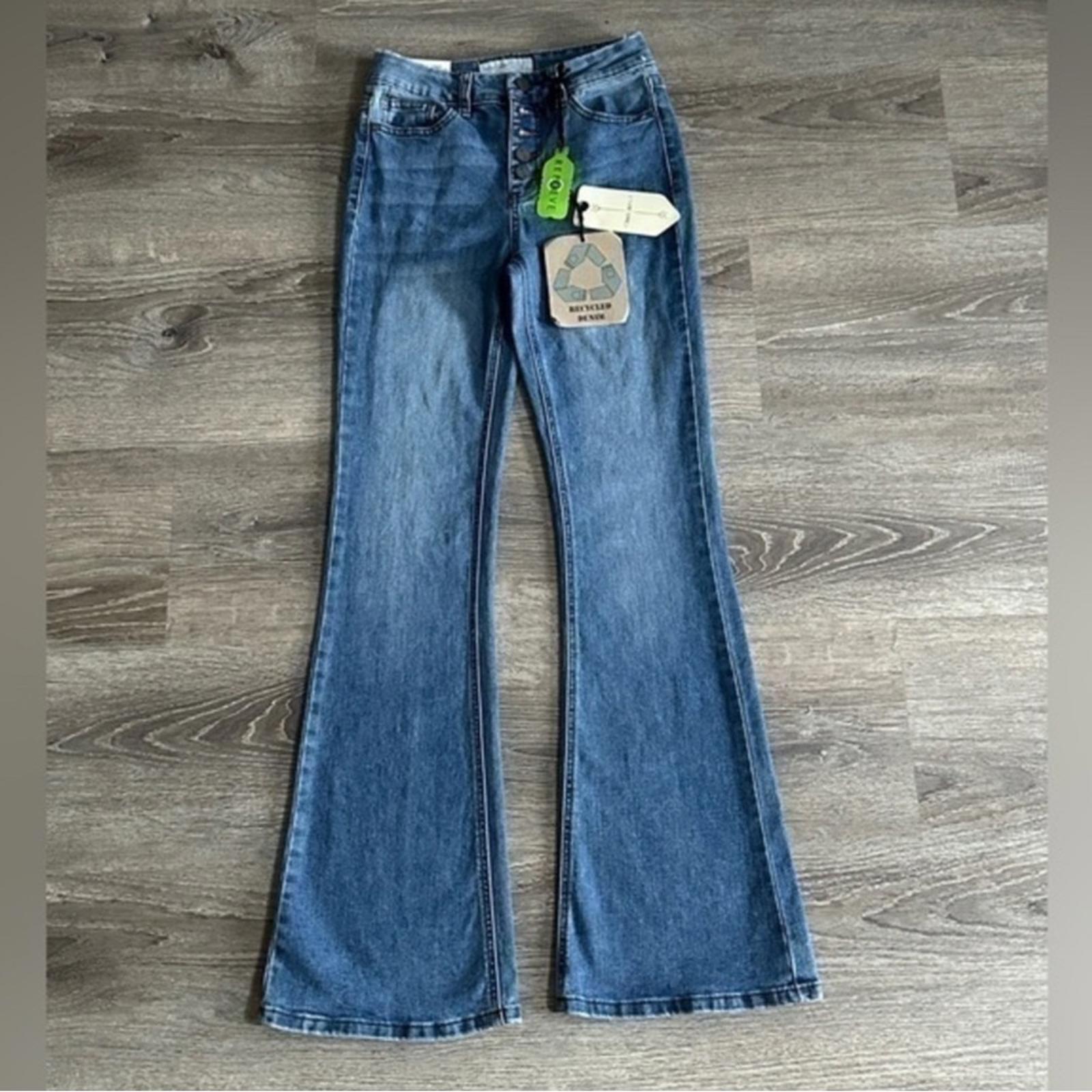 High Rise Flare Button Fly Jeans Size 1 / 24 NWT