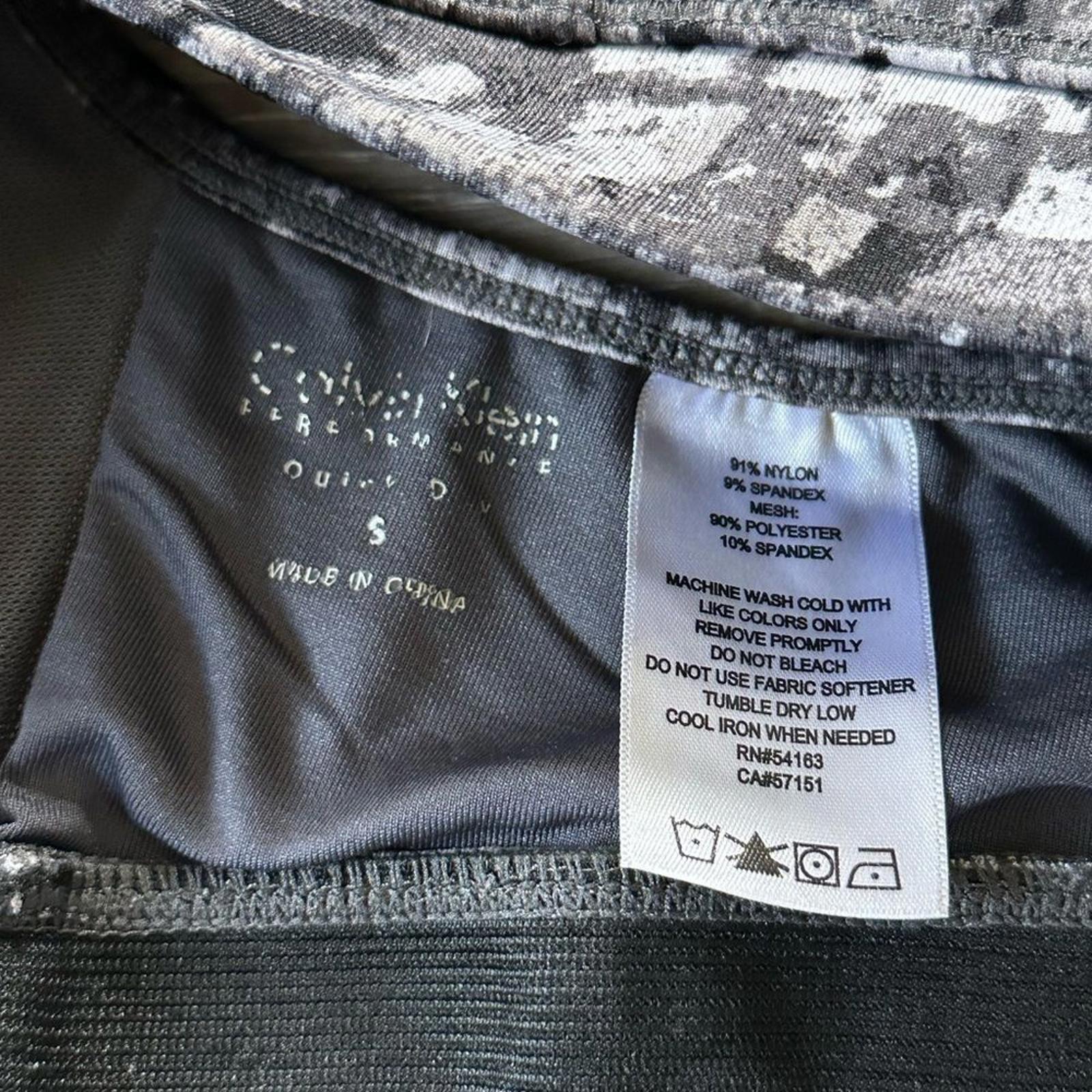 Calvin Klein Quick Dry Performance WireFree Splatter Sport Bra Small