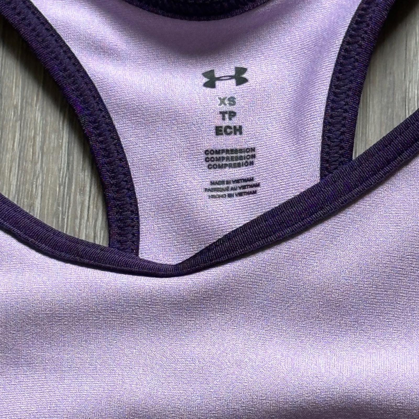 Under Armour Mid Keyhole Purple Sports Bra Size XS