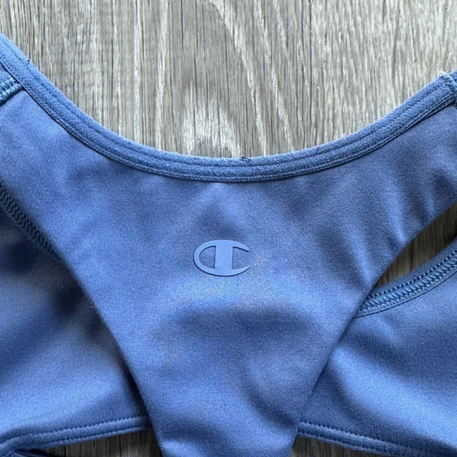 Champion Blue Cut Out Sport Bra Size Small