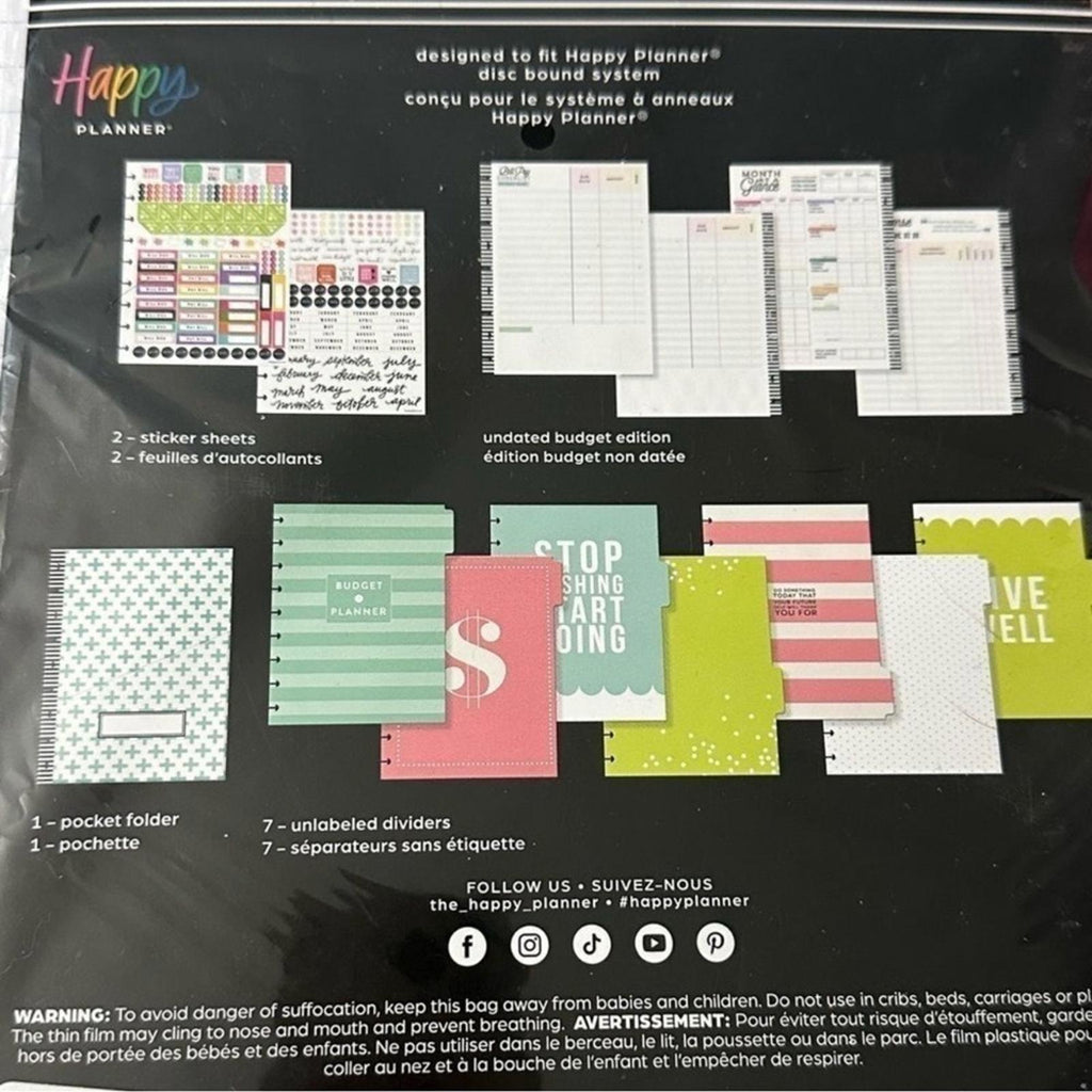 Me & My Big Ideas Happy Planner - Green Budget Planner