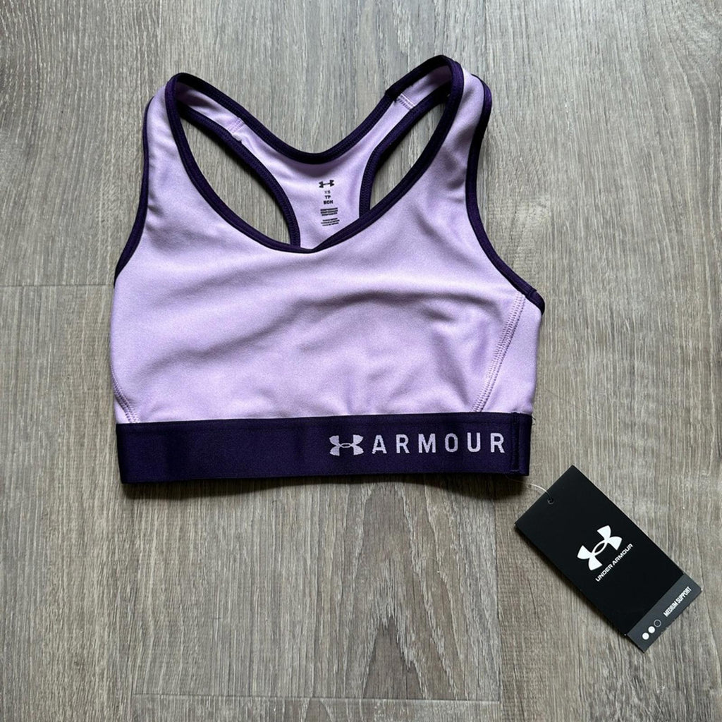 Under Armour Mid Keyhole Purple Sports Bra Size XS