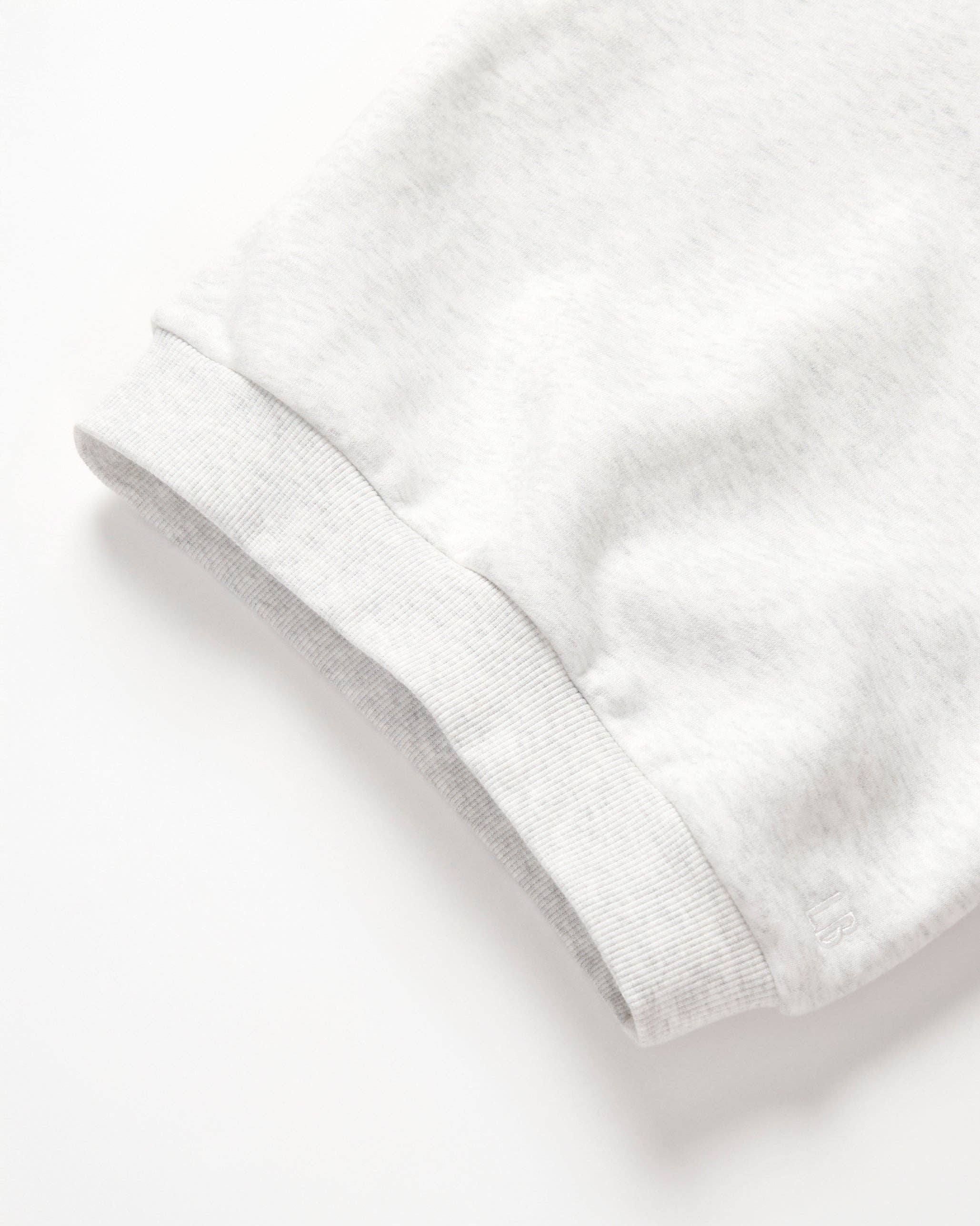 Happy Day Elevated Crewneck - Light Heather Grey: 12-18M