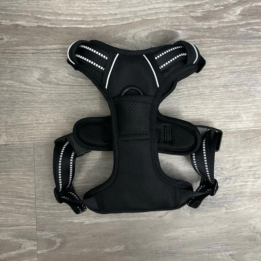 BARKBAY Dog Harness Front Clip Reflective Easy Control Handle for Black Medium