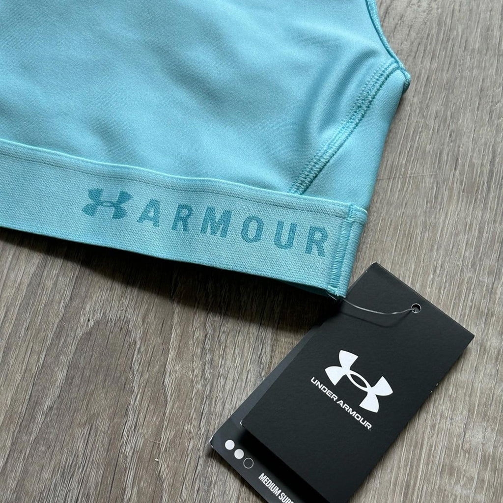 Under Armour Mid Keyhole Blue Sports Bra
Size XS