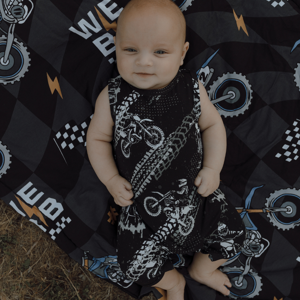 Tread Romper: 12/18M