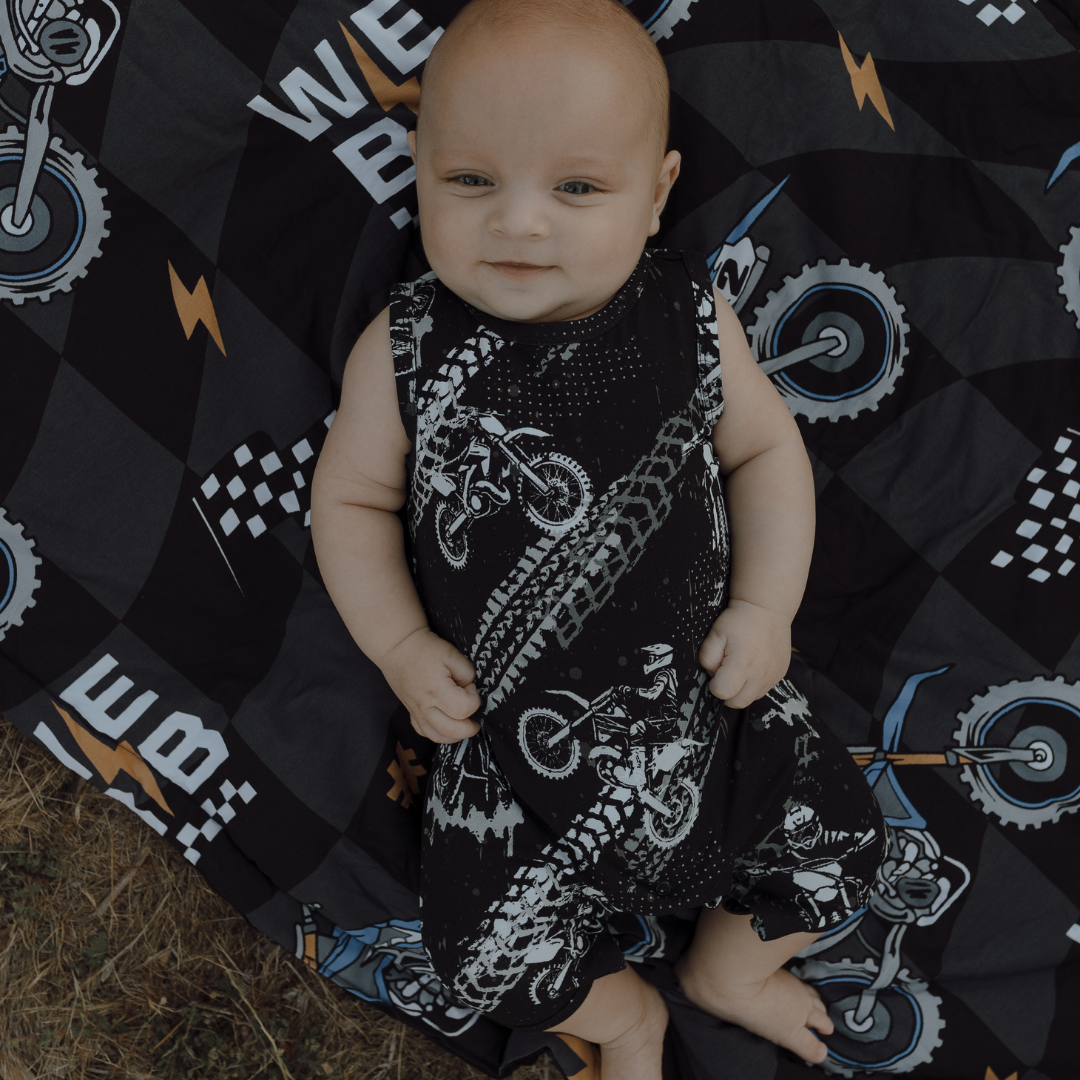 Tread Romper: 12/18M