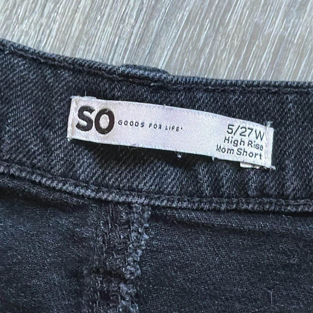 So Goods For Life Button Fly Denim High Rise Mom Shorts Women’s Size 5 / 27