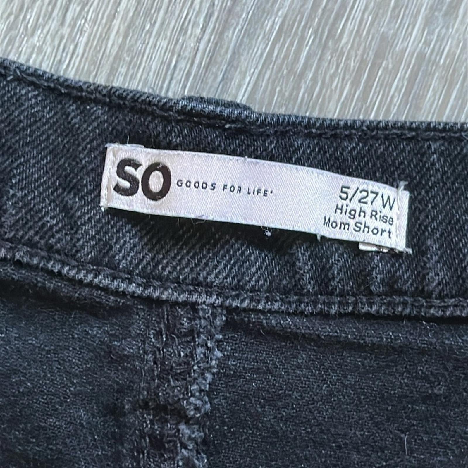 So Goods For Life Button Fly Denim High Rise Mom Shorts Women’s Size 5 / 27