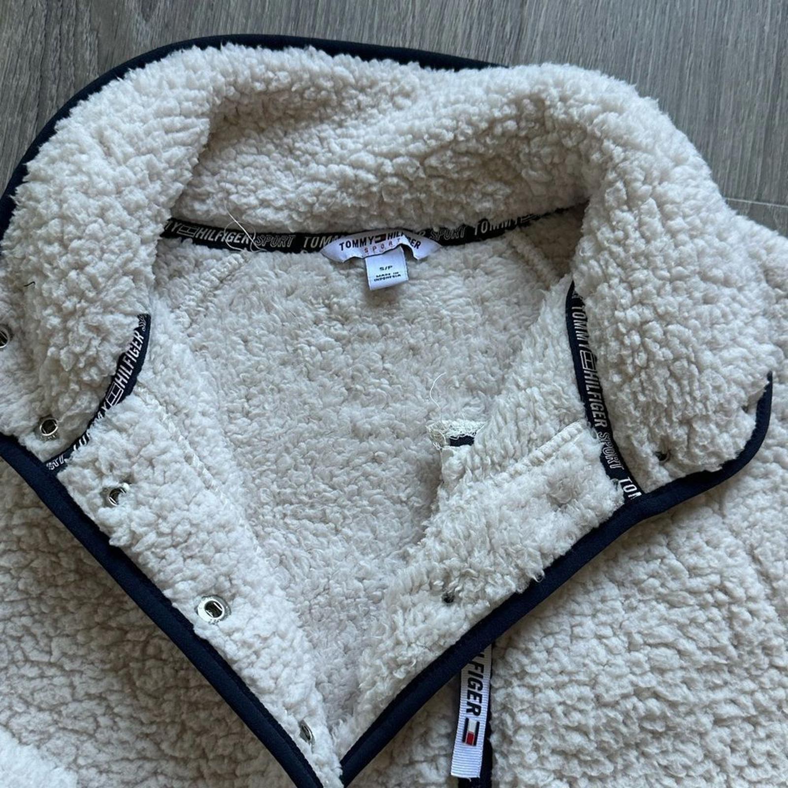 Tommy Hilfiger Women’s Sherpa Half Zip Kangaroo Pocket Size Small