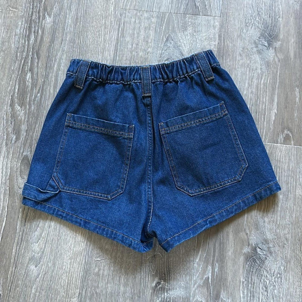 Super High Rise Utility Shorts Size 2 Extra Large Pockets
