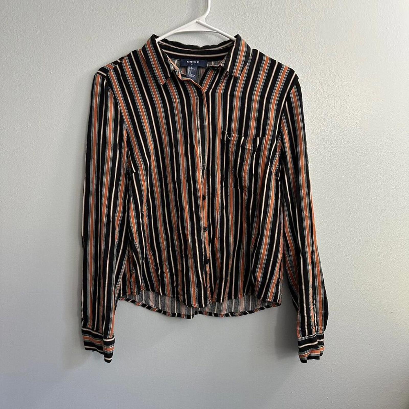 Forever-21 Women's multi button down Shirt Size Small