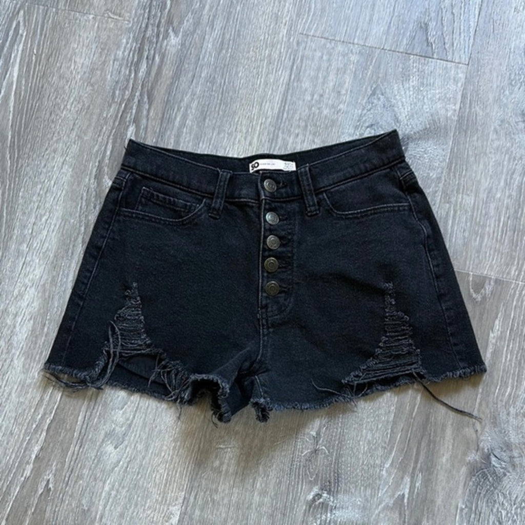 So Goods For Life Button Fly Denim High Rise Mom Shorts Women’s Size 5 / 27