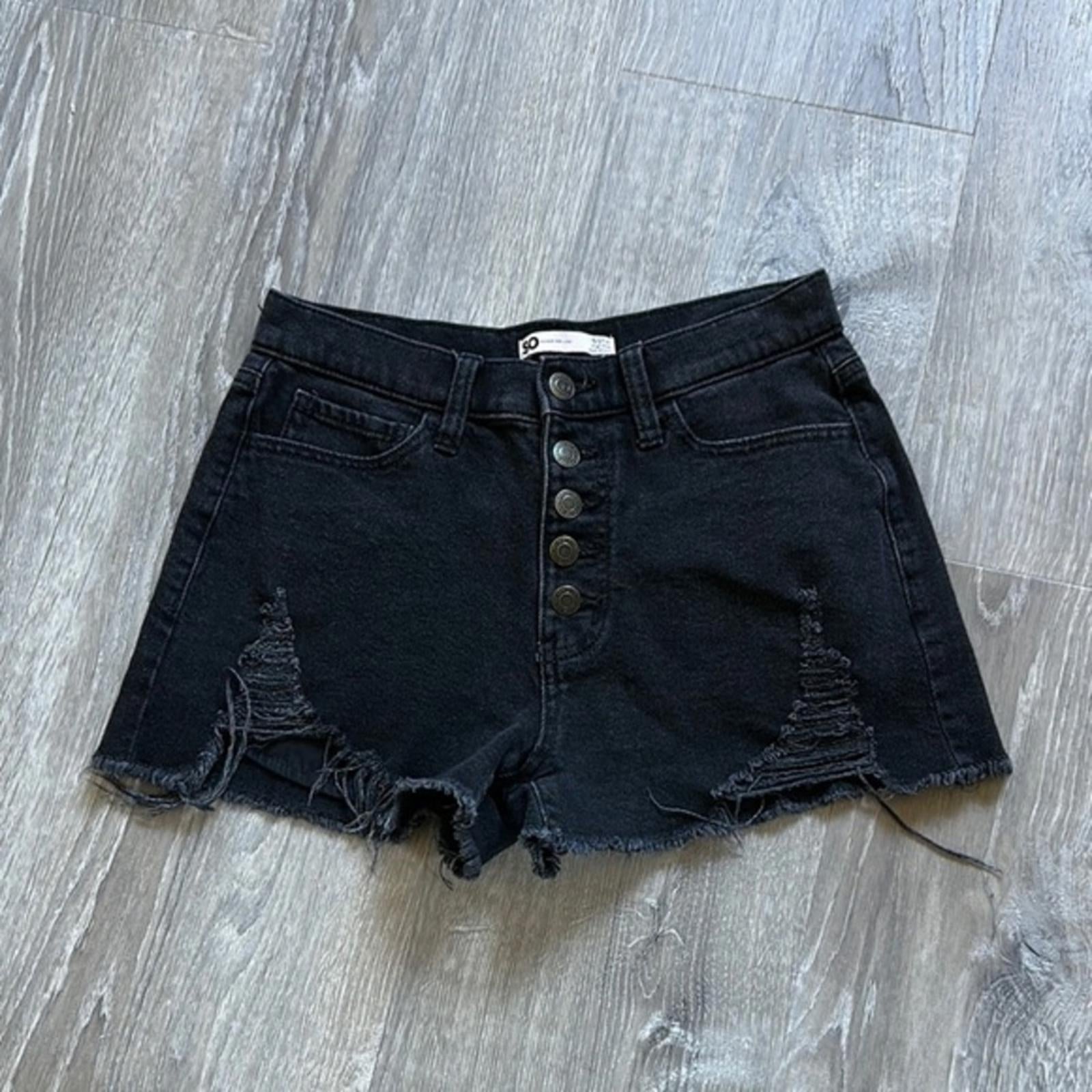 So Goods For Life Button Fly Denim High Rise Mom Shorts Women’s Size 5 / 27