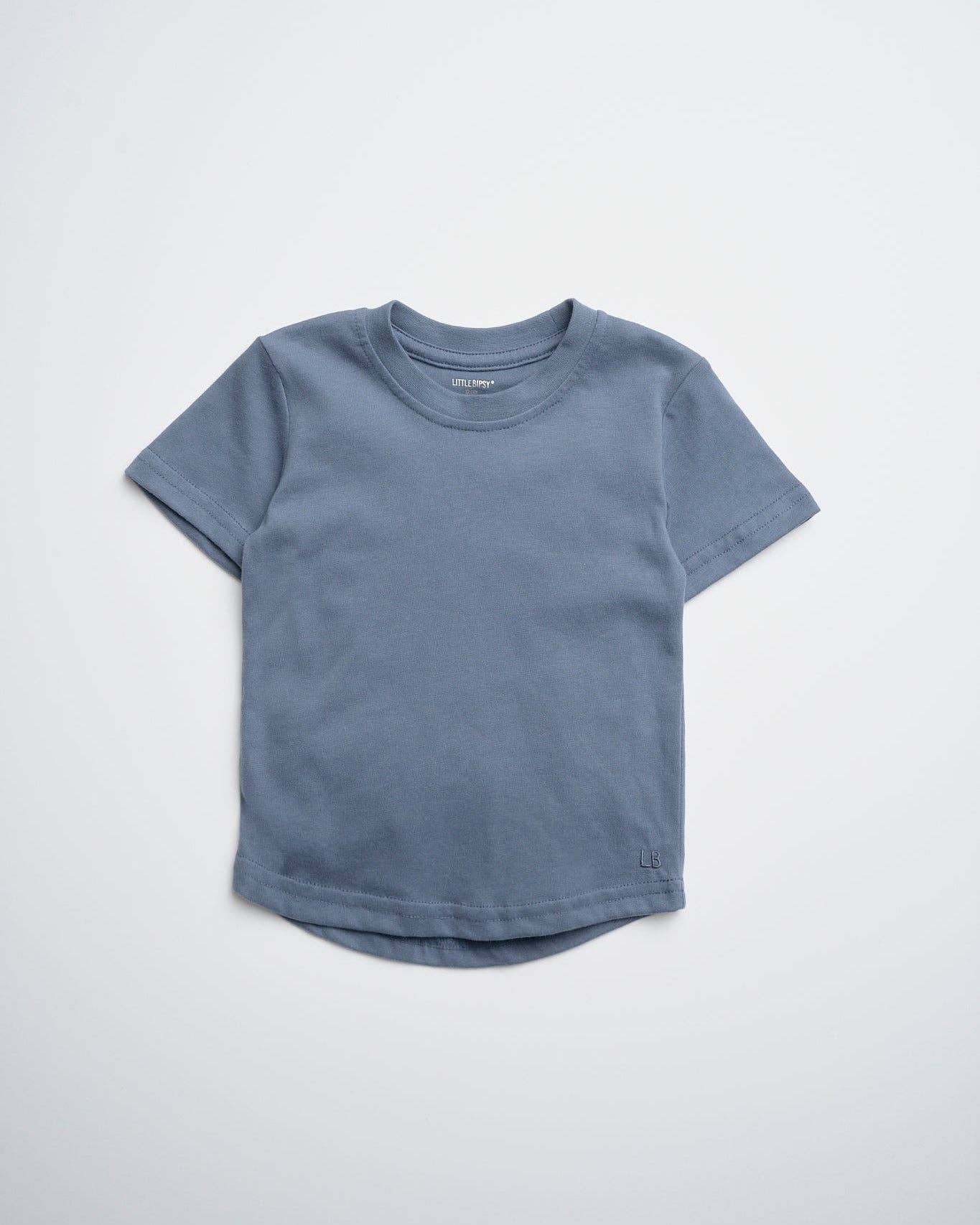 Swoop Elevated Tee - Worn Indigo: 12-18M