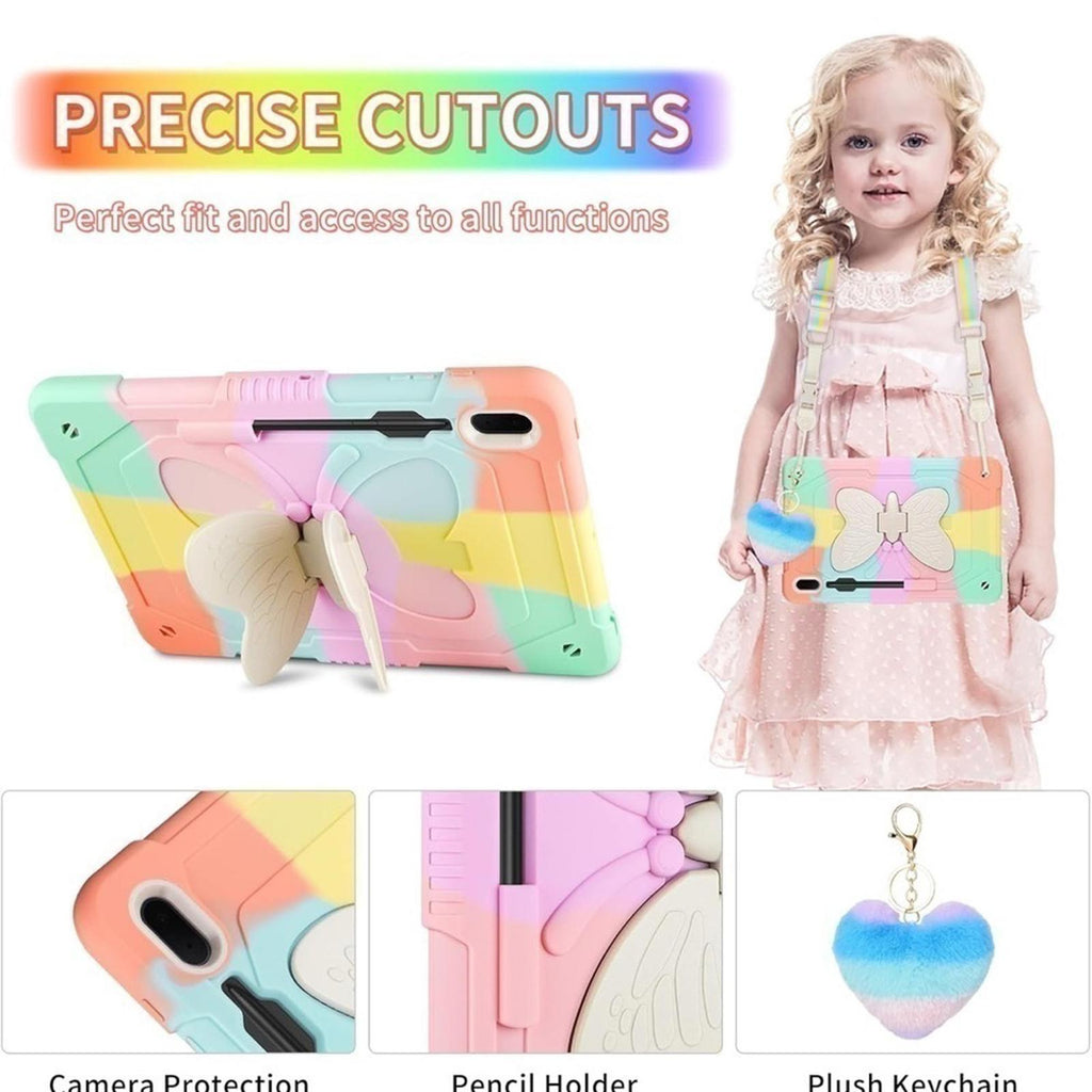 Butterfly Tablet Case for Galaxy Tab S8 Plus/S7 FE/S7 Plus 12.4 inch