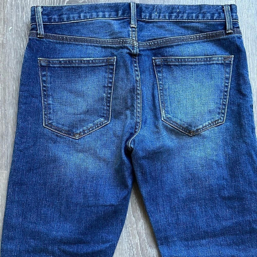 GAP 1969 Sexy Boyfriend Roll Up Destroyed Denim Jeans 
Size 25