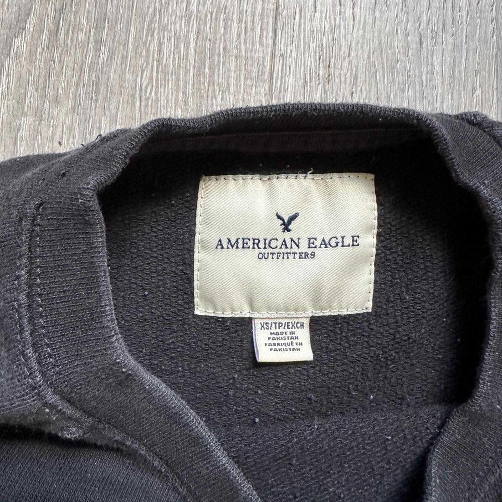 American Eagle Outfitters Classic Black Crew Neck Sweater Top Size XS