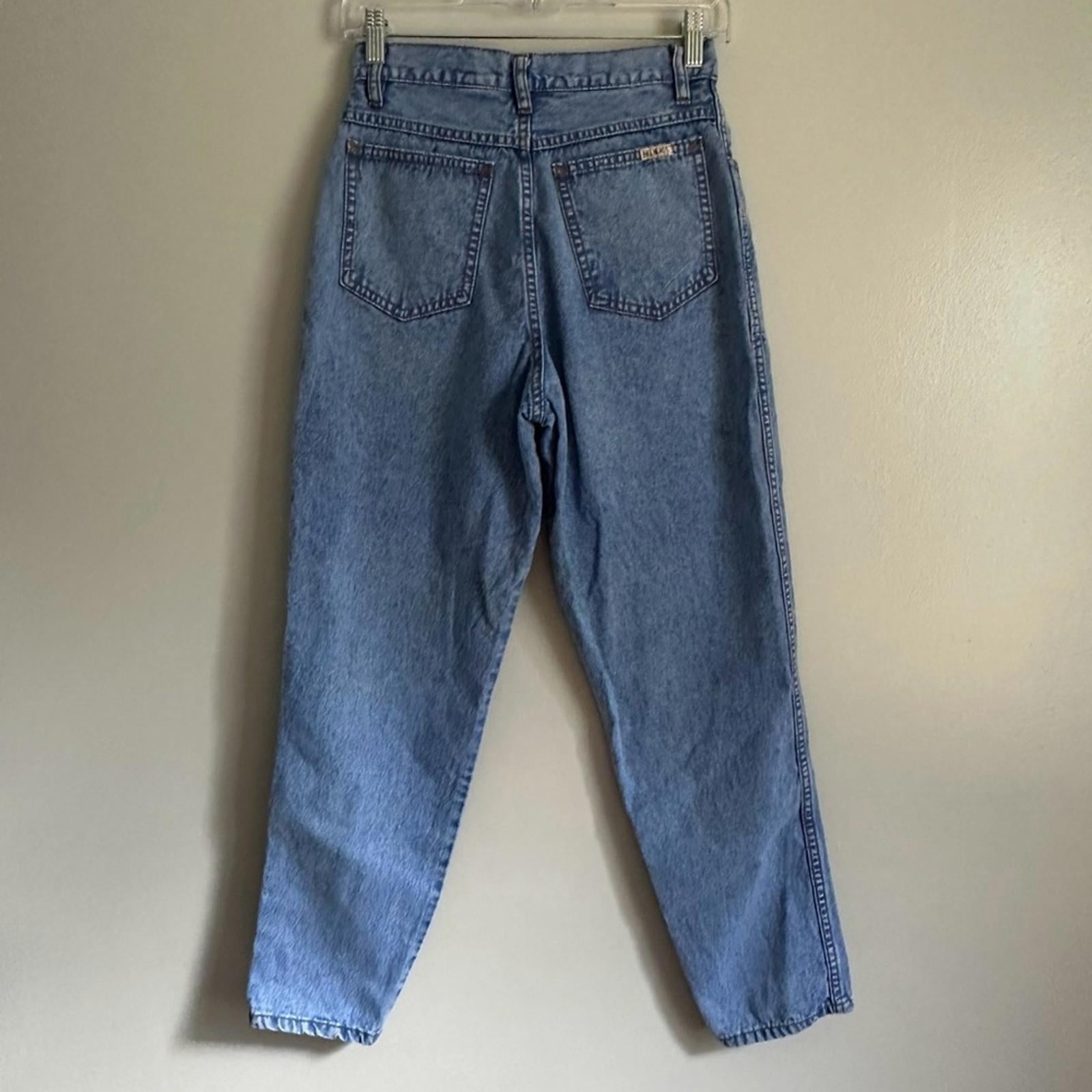 BILL BLASS Petites RARE Tapered Leg High Waist High Rise Vintage Jeans Size 8P