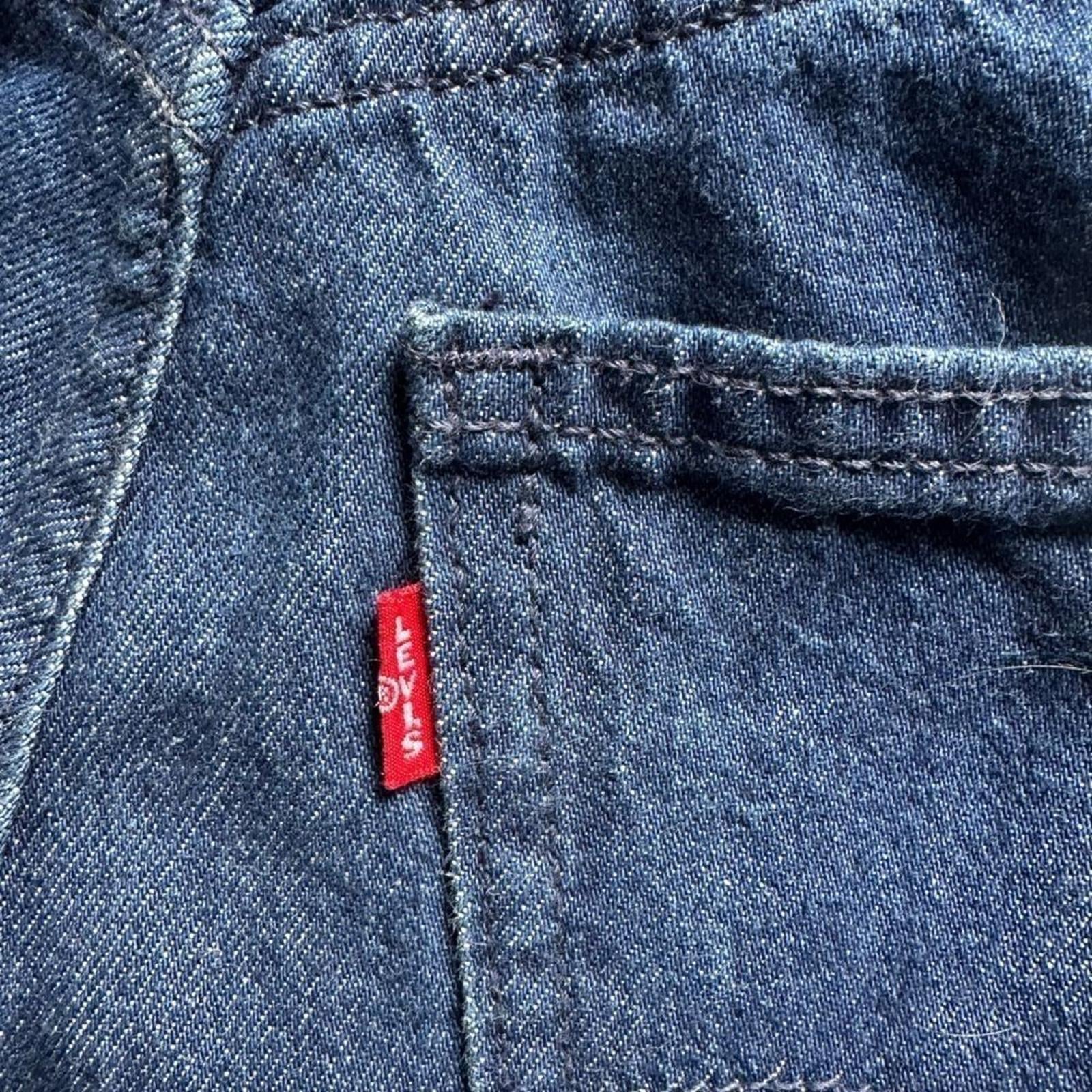 Levi’s Wellthread Vintage 70s High Slim Straight White Label BIG E Jeans Size 23