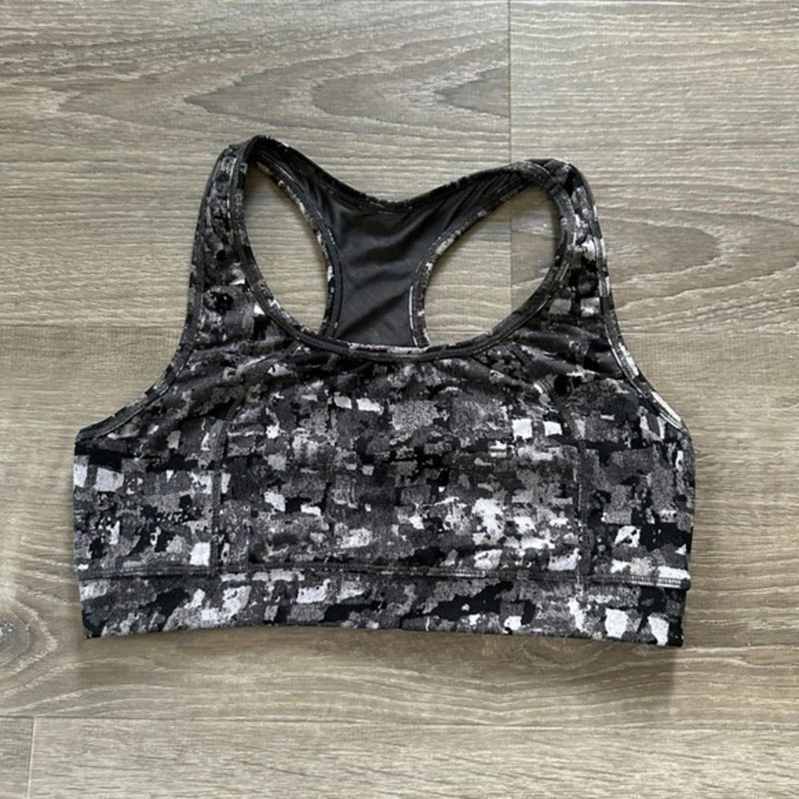 Calvin Klein Quick Dry Performance WireFree Splatter Sport Bra Small