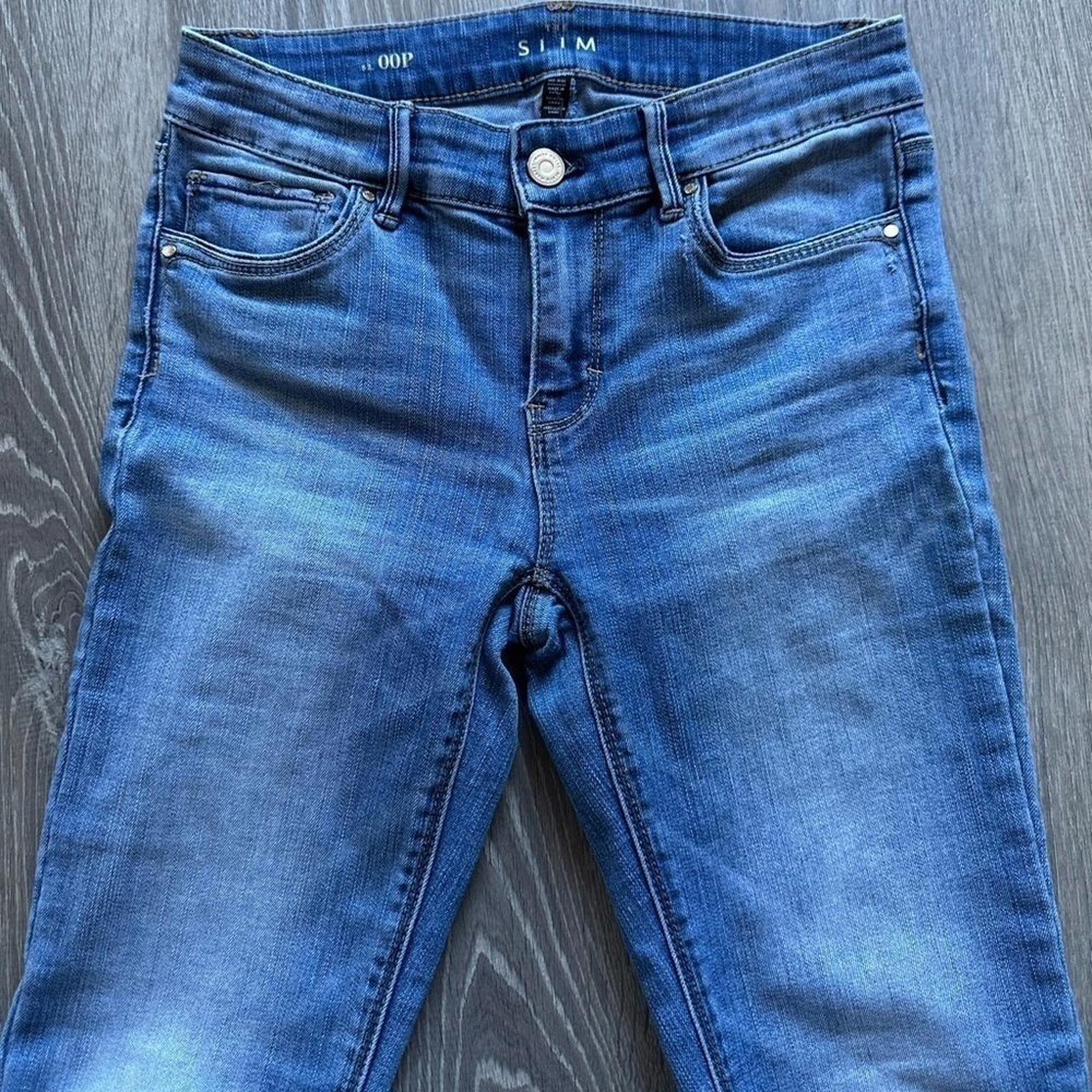 White House Black Market WHBM Slim Skinny Blue Jeans Size 00