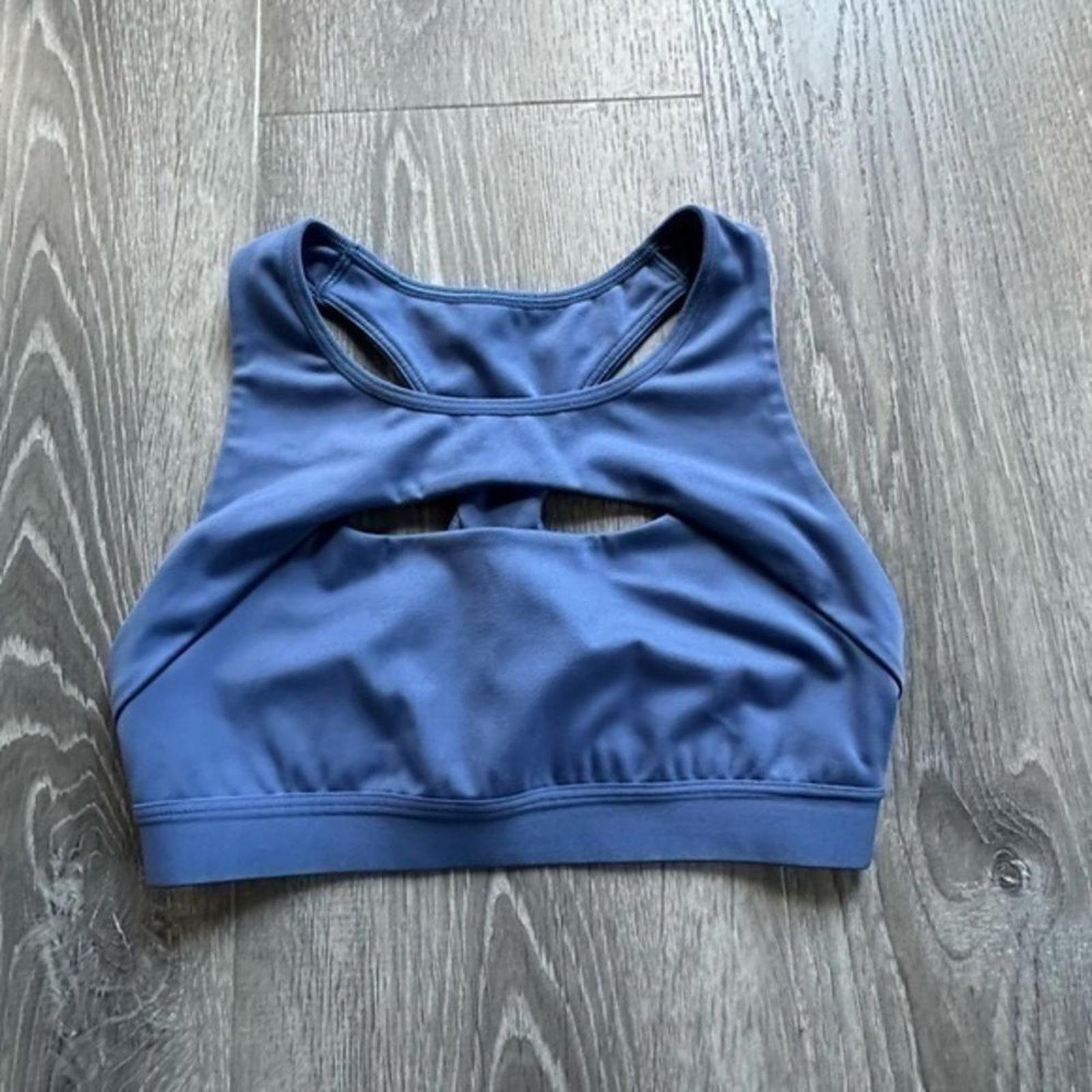 Champion Blue Cut Out Sport Bra Size Small