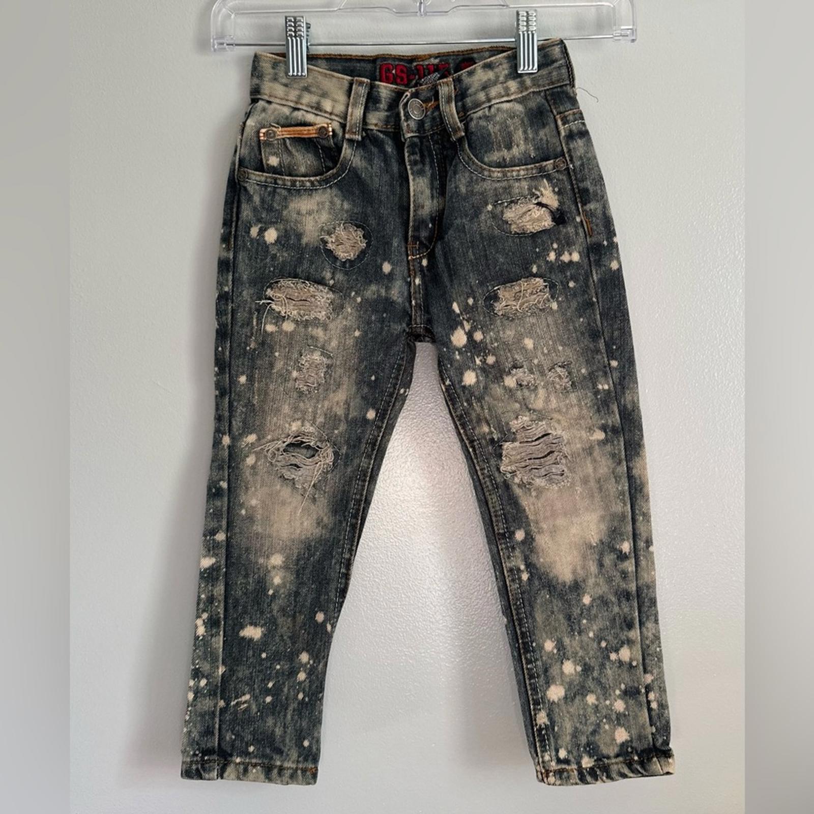 GS - 115 distressed Bleached jeans Size 4T