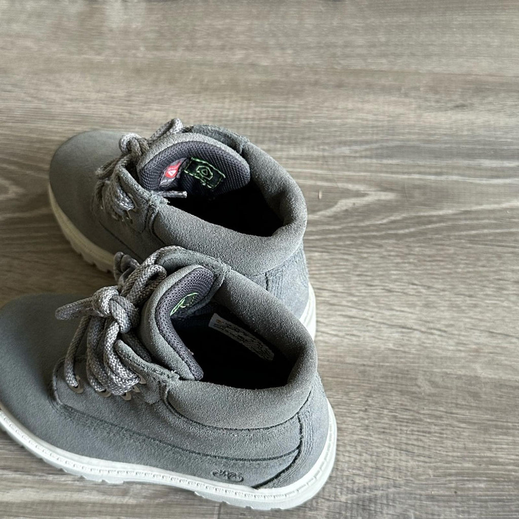 Timberland Kids Gray Ankle-High Boots with Rugged Sole Size 9