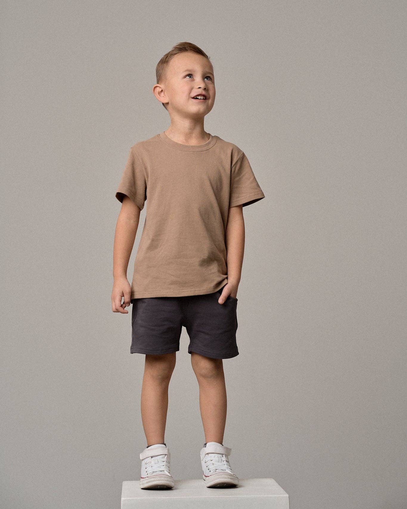 Elevated Tee - Driftwood: 12-18M
