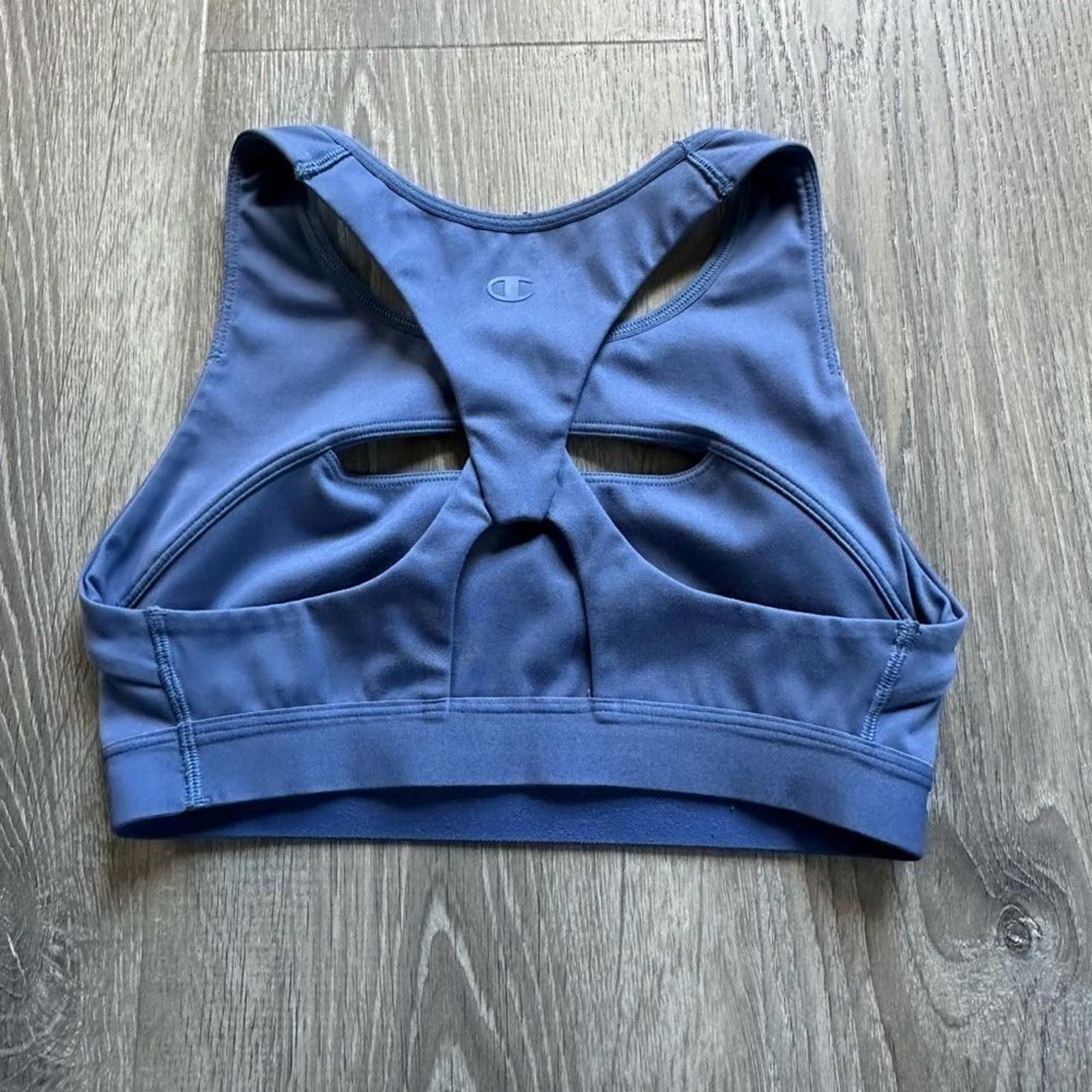Champion Blue Cut Out Sport Bra Size Small