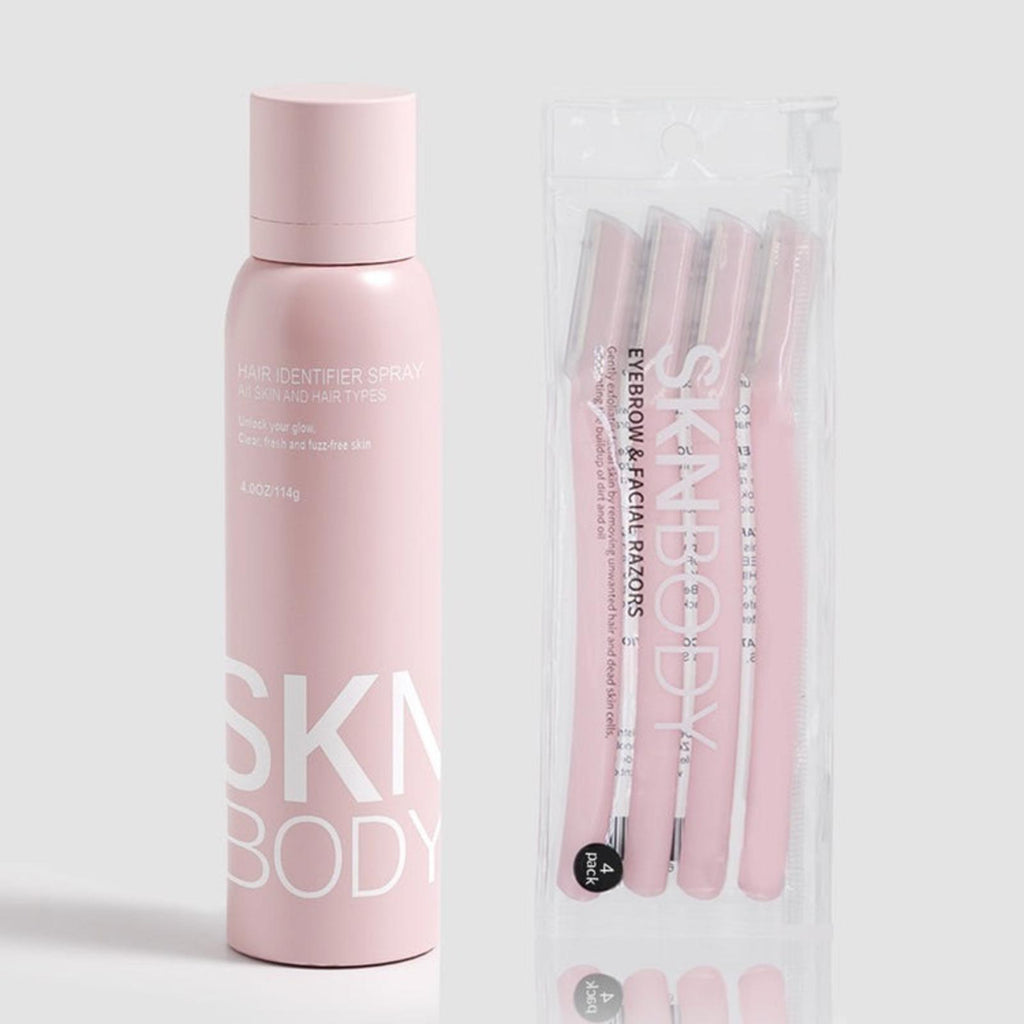 SKN BODY Hair Identifier Spray and Dermaplaner Set NIB New