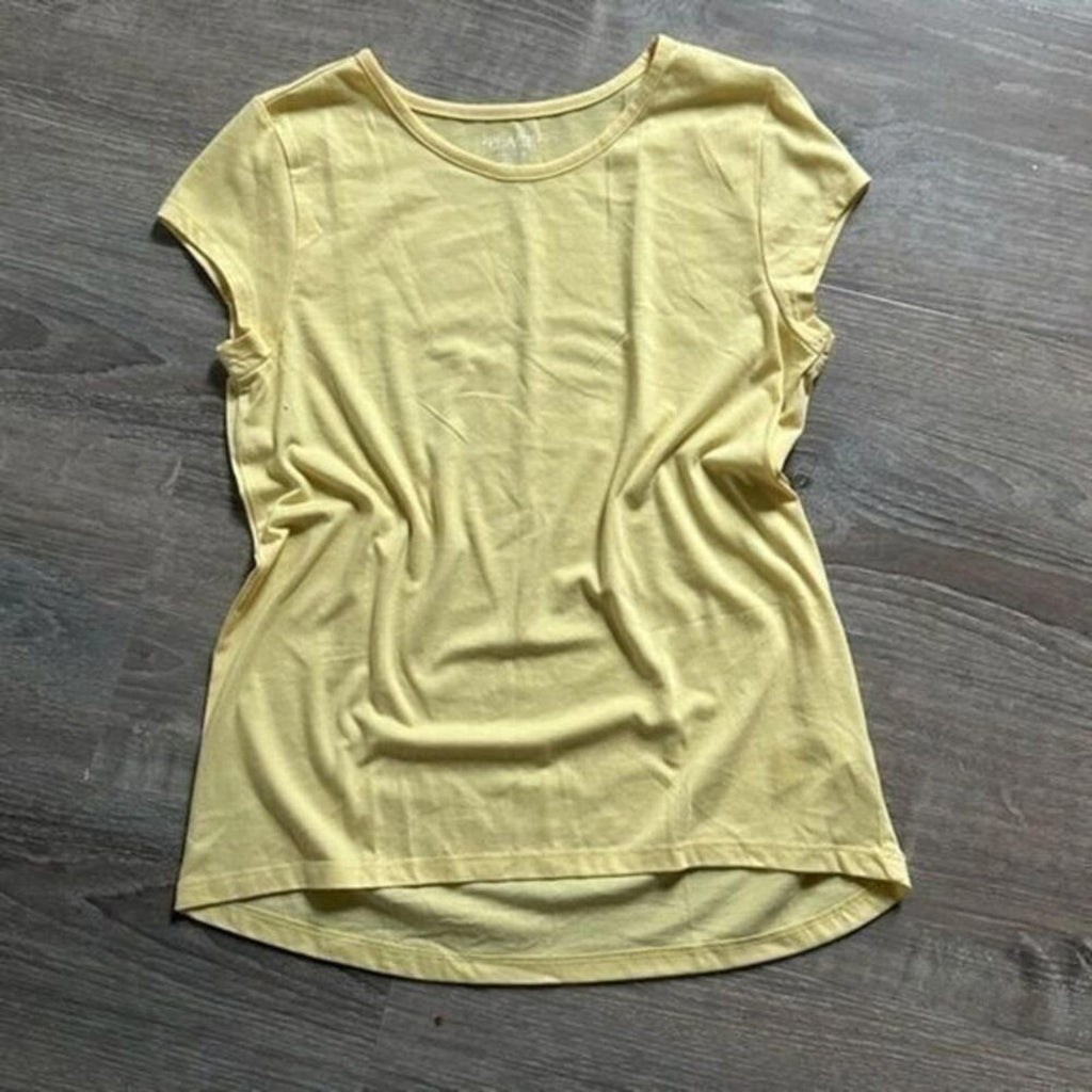 Children’s Place Girls High Low Basic Layering Tee Sun valley Yellow XXL 16