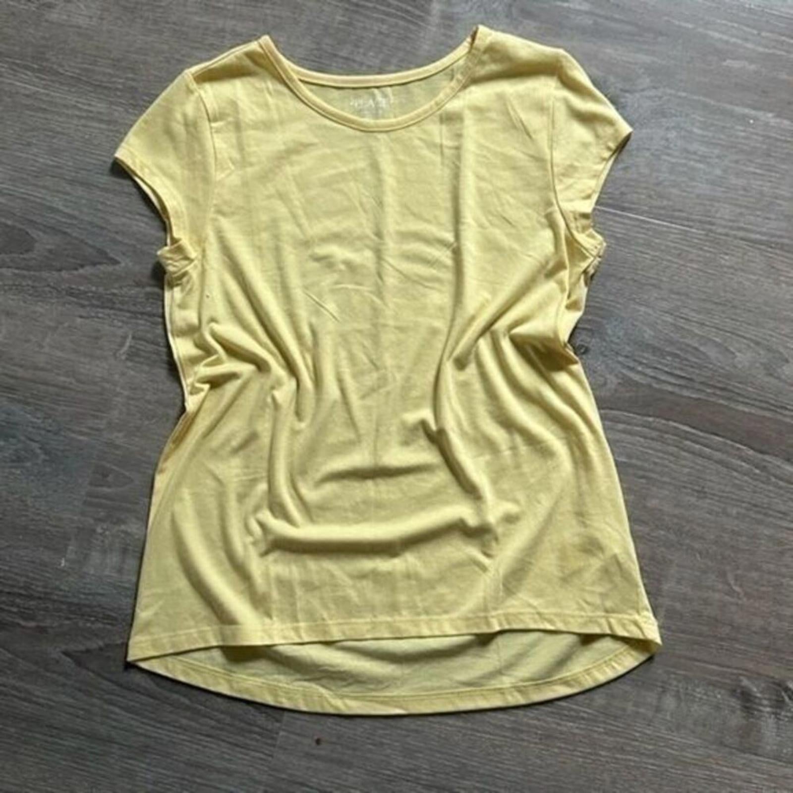 Children’s Place Girls High Low Basic Layering Tee Sun valley Yellow XXL 16