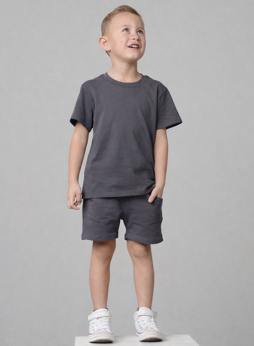 Elevated Tee - Iron: 12-18M