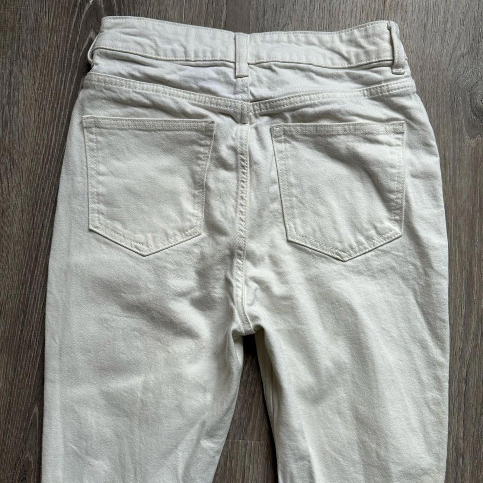 H&M White High Waisted Rise Skinny Jeans Size 2