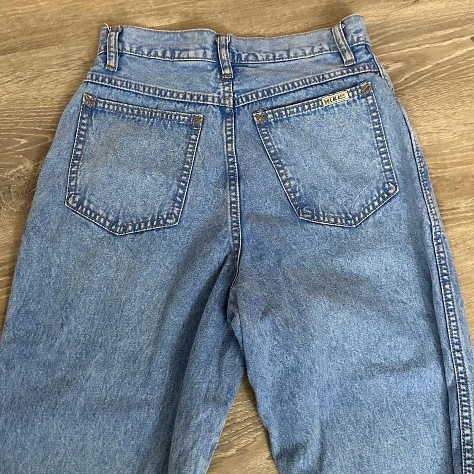 BILL BLASS Petites RARE Tapered Leg High Waist High Rise Vintage Jeans Size 8P