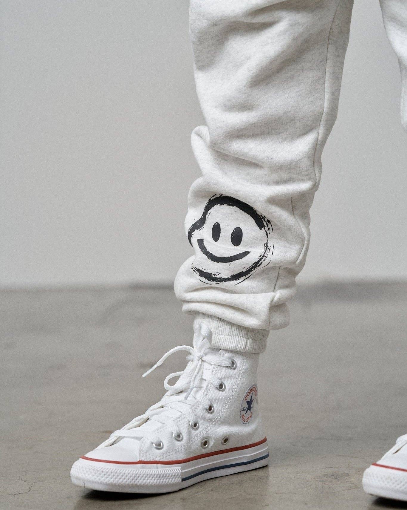 Happy Day Elevated Sweatpant - Light Heather Grey: 12-18M