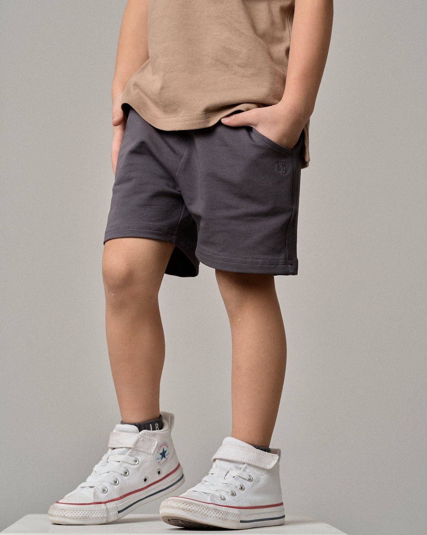 Harem Short - Iron: 12-18M
